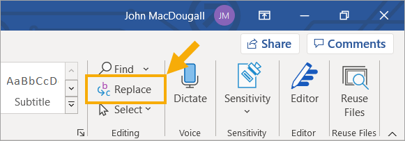 Microsoft Word Find And Replace Goto Tab Orthofalas